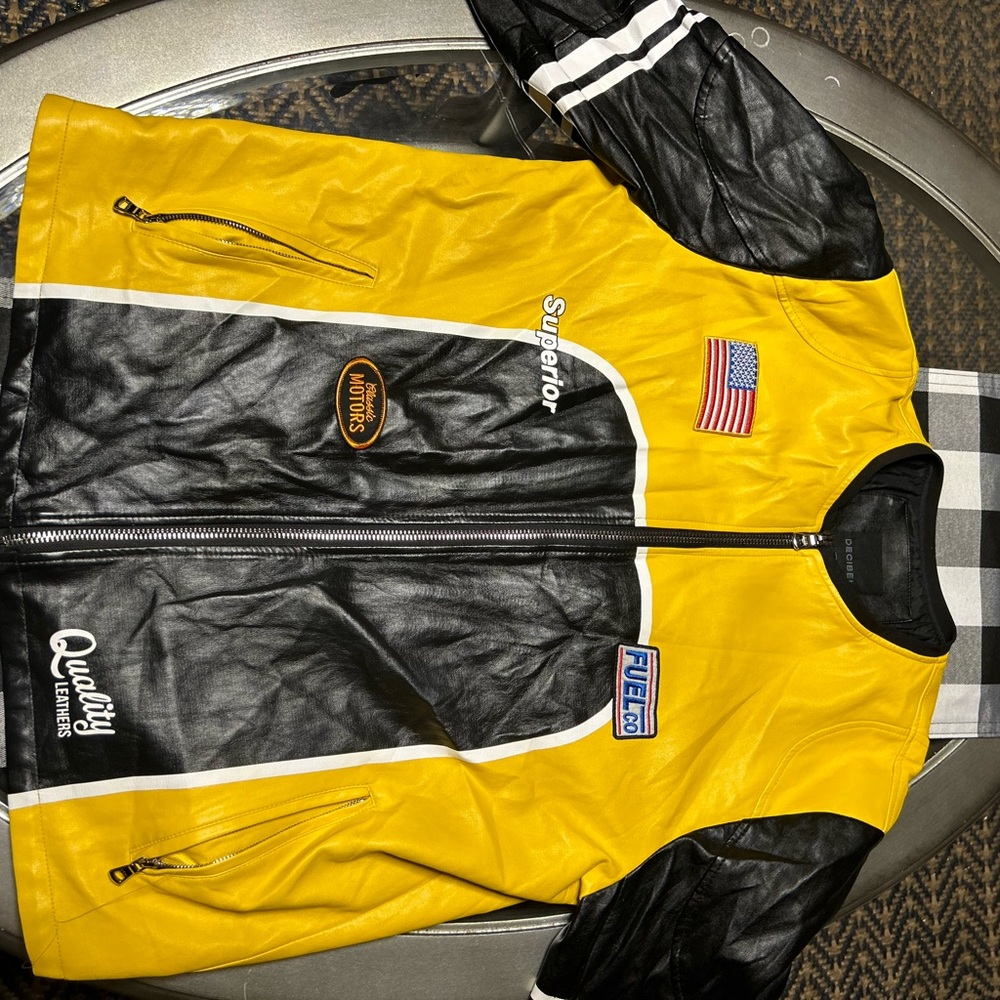 Yellow and Black Racing Jacket